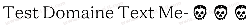 Test Domaine Text Me字体转换